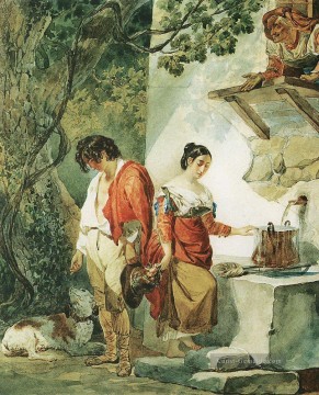 Russisch Werke - ein unterbrochenes Datum 1827 Karl Bryullov